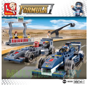 Конструктор Sluban M38-B0355 Команда Формула 1 (300 деталей) картинка 2